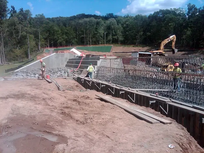 Construction of the Central Nyack Dam a McLaren Engineering Group project