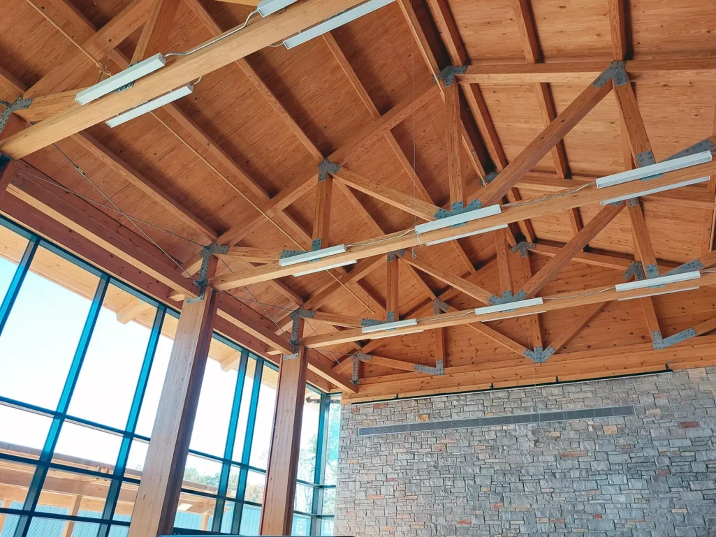 Mass Timber Building Construction at Rockland County Highway Facility's Engineering Building