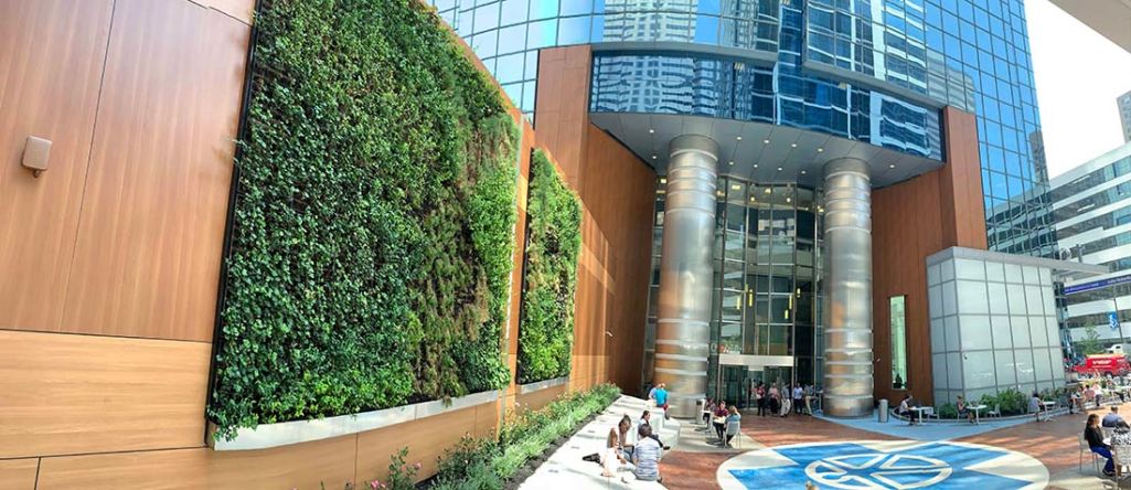 Independence Blue Cross Panel Cladding at Building Entrance