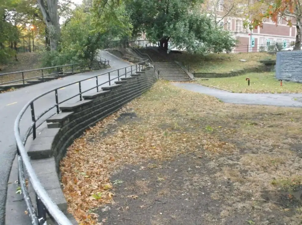 Highbridge Anchor Park trails before Revitalization