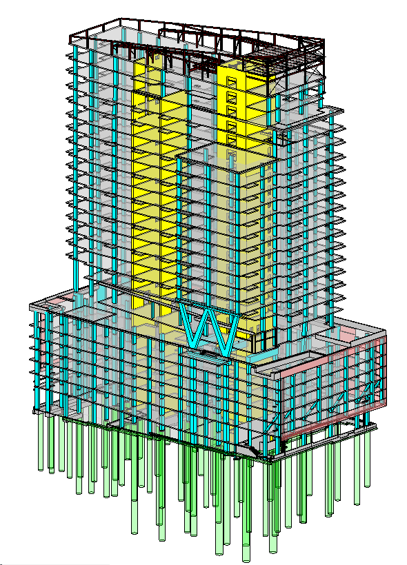 Three Light Revit Model