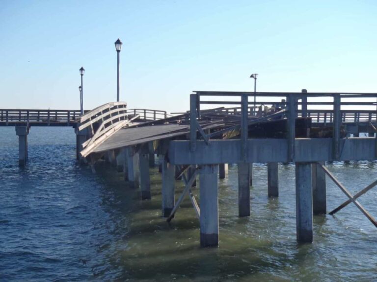 Steeplechase Pier Damage from Natural Disaster Superstorm Sandy