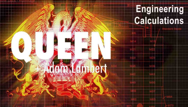 Queen and Adam Lambert Tour Calc Cover