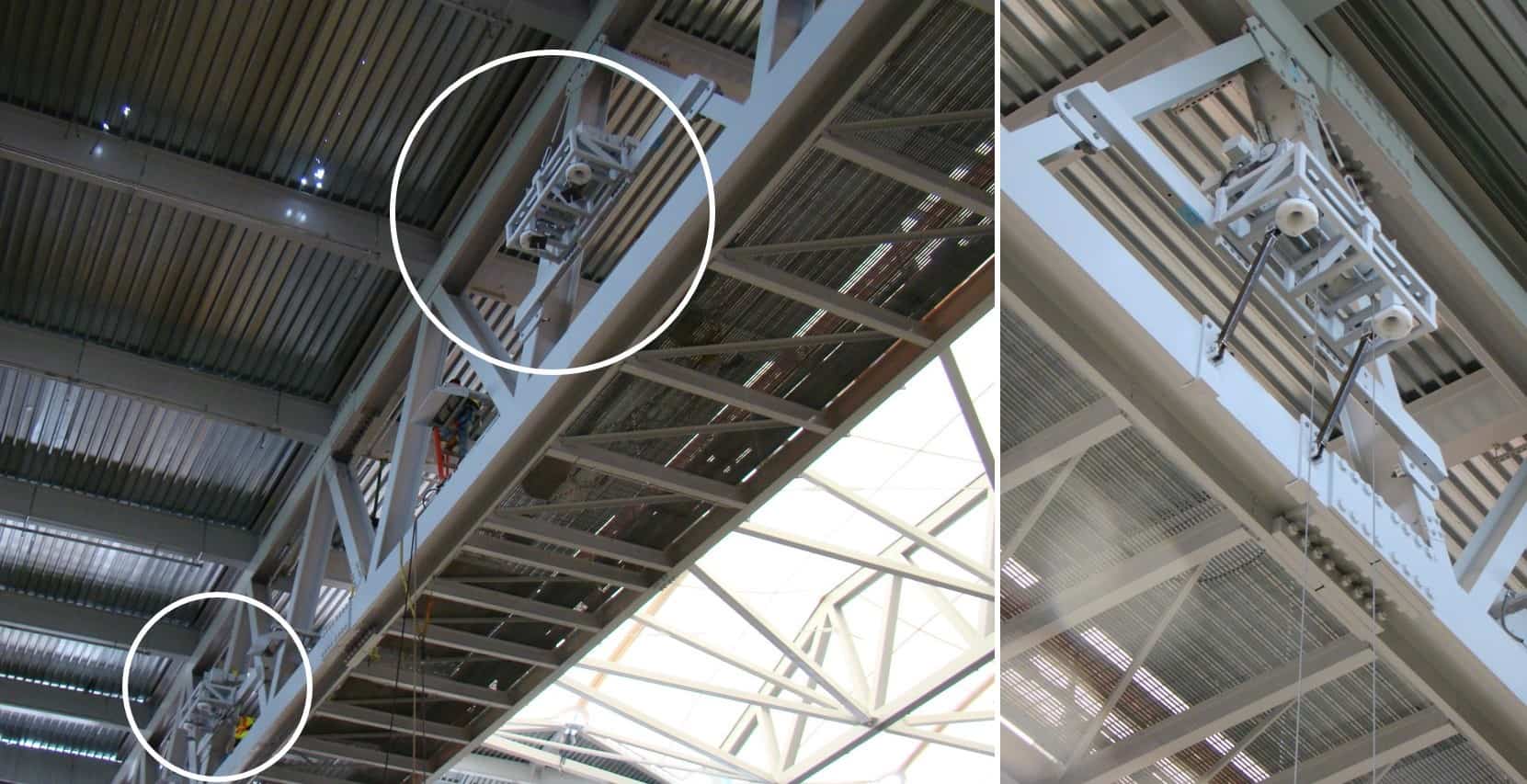 USTA Speaker Support Frames at Louis Armstrong Stadium