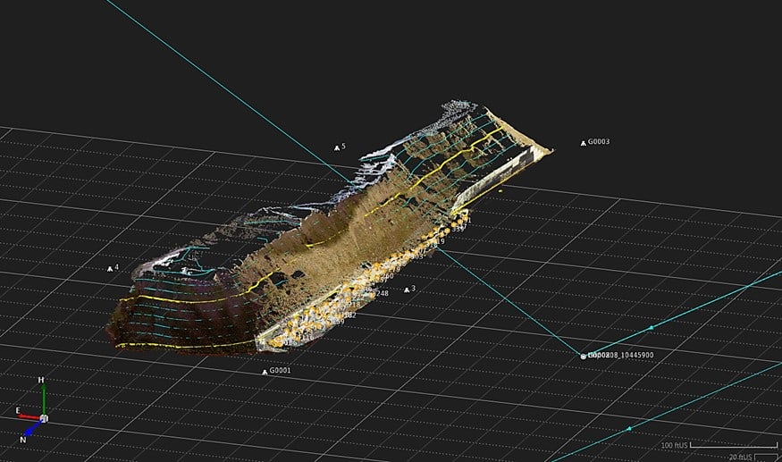 Landslide Lidar Laser Scan