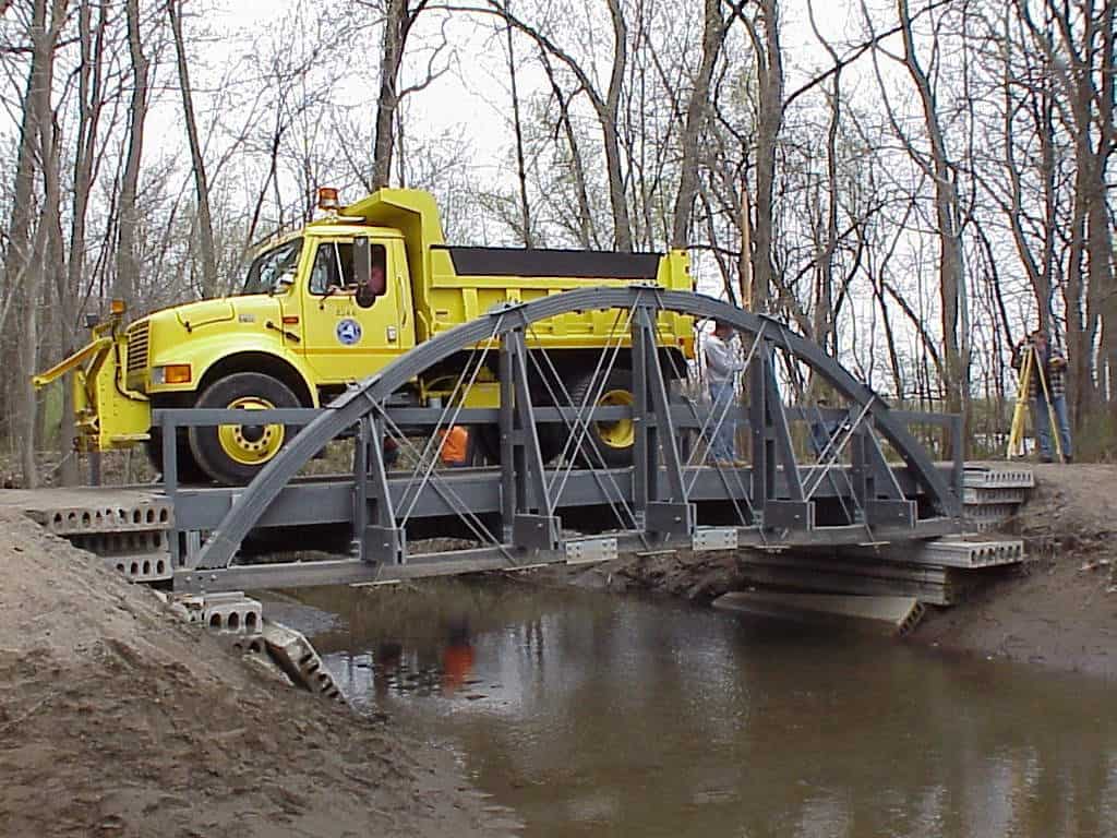 World's First Recycled Plastic Lumber Truss Bridge in New Baltimore, NY