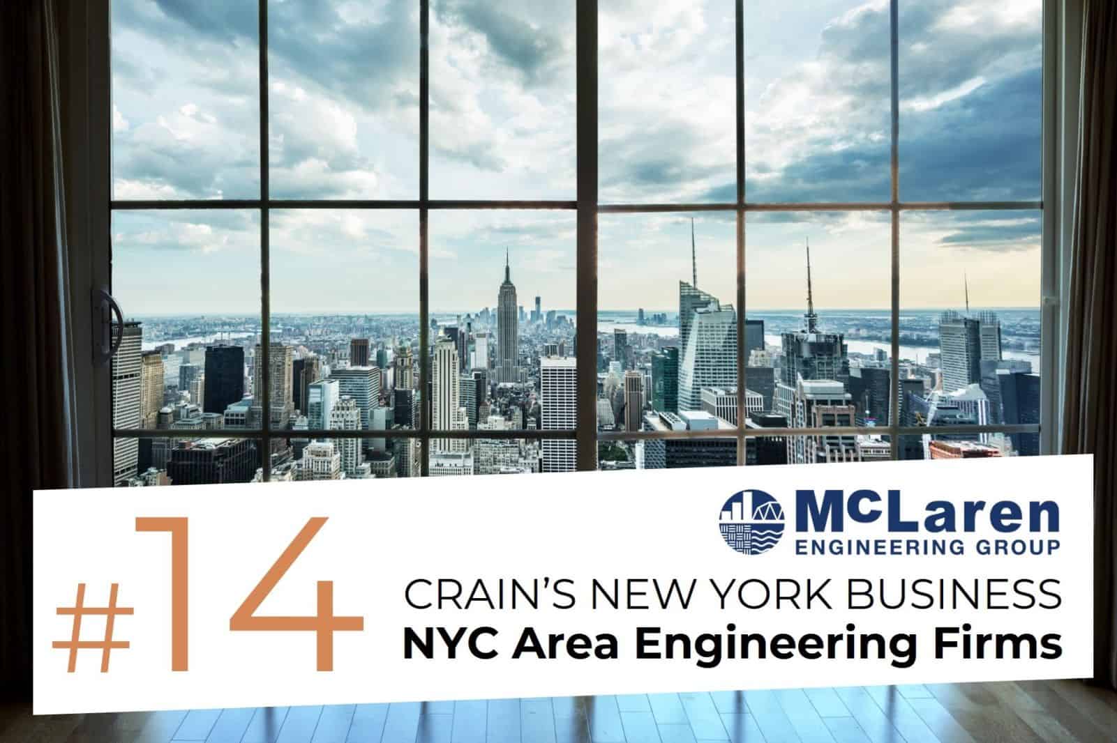 Crain's New York 2020 Largest Engineering Firms - McLaren Engineering Group