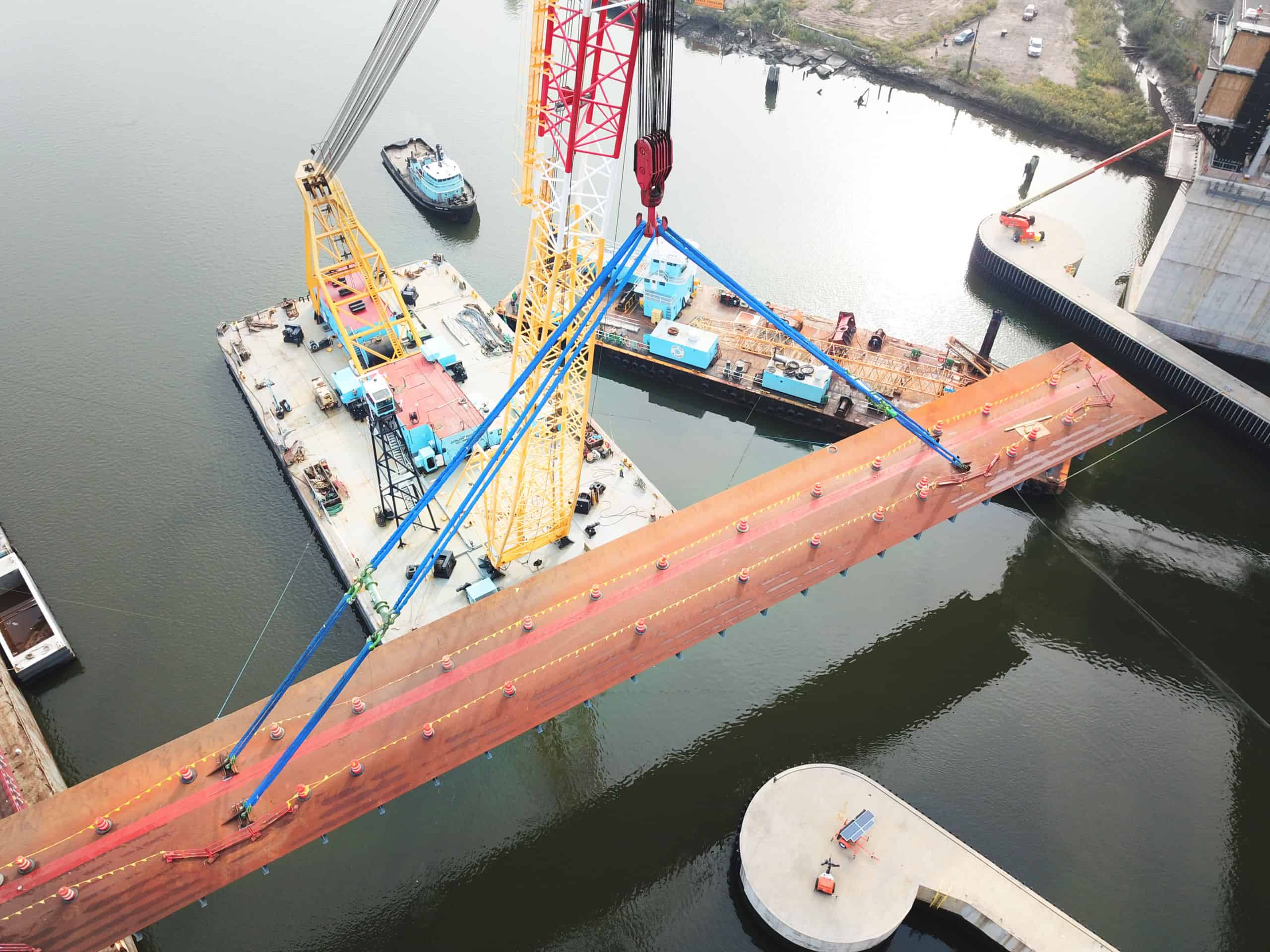 Vertical Lift Bridge Constructing Wittpenn Bridge McLaren