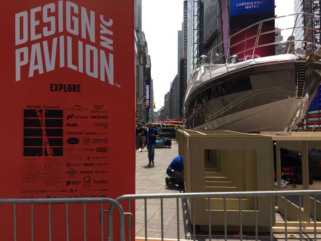 Azimut Yacht Display in Times Square