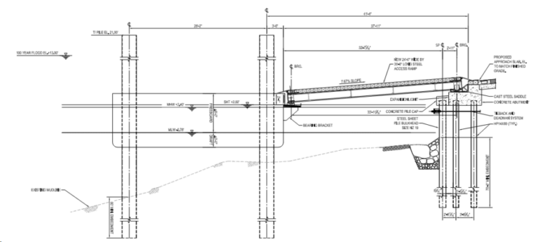 Drawing of Processing Plant Gangway Drawing