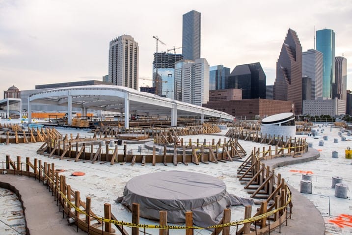 Construction of Walkable Glass Skylights at Post Houston