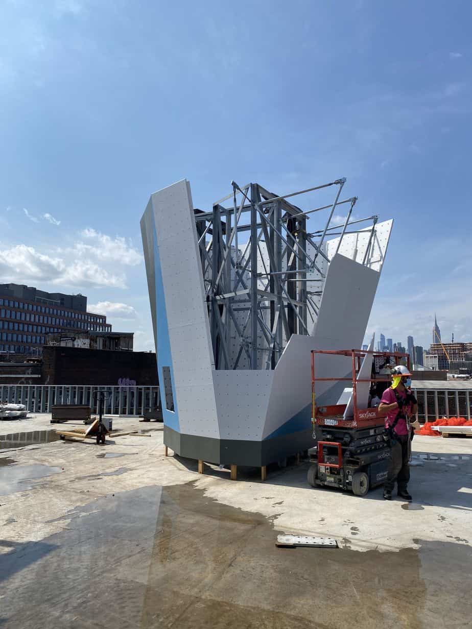 Vital Climbing Roof Top Gym Construction