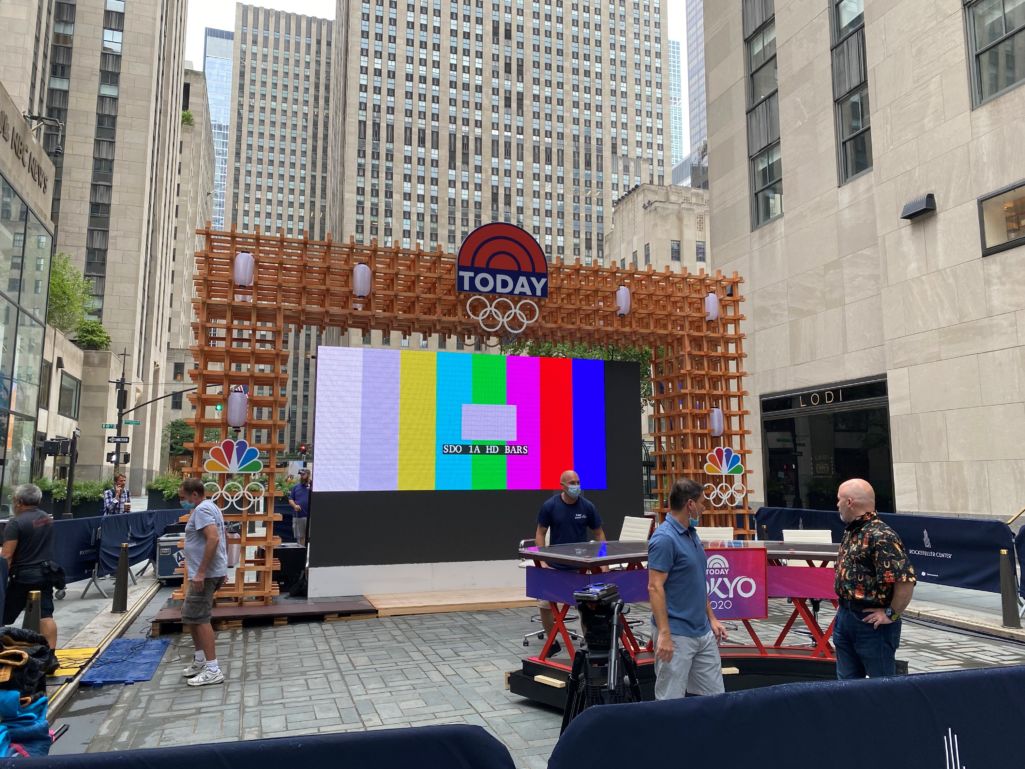 Olympic Plaza Backdrop for the NBC Today Show - McLaren Engineering Group