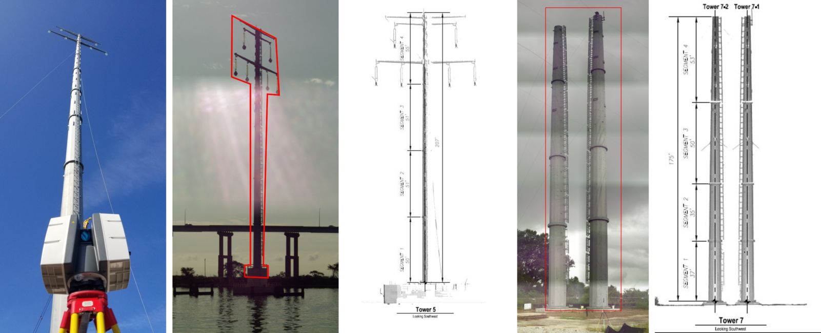 Monopole Tower Plumbness Survey