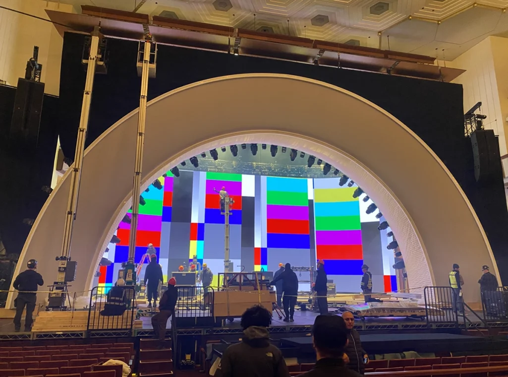 FIFA 2026 Final Draw Stage Construction at the John F. Kennedy Center for the Performing Arts in Washington, D.C.