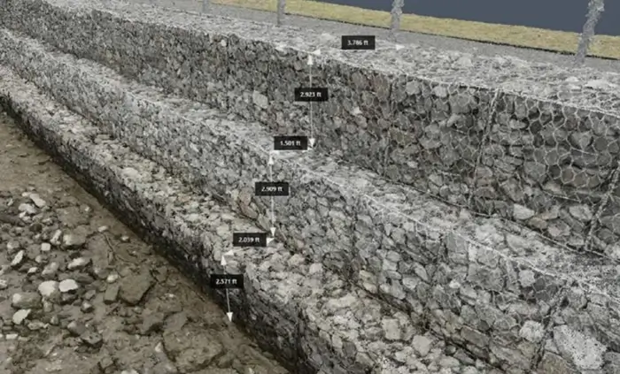 Gabion Wall Bulkhead existing conditions