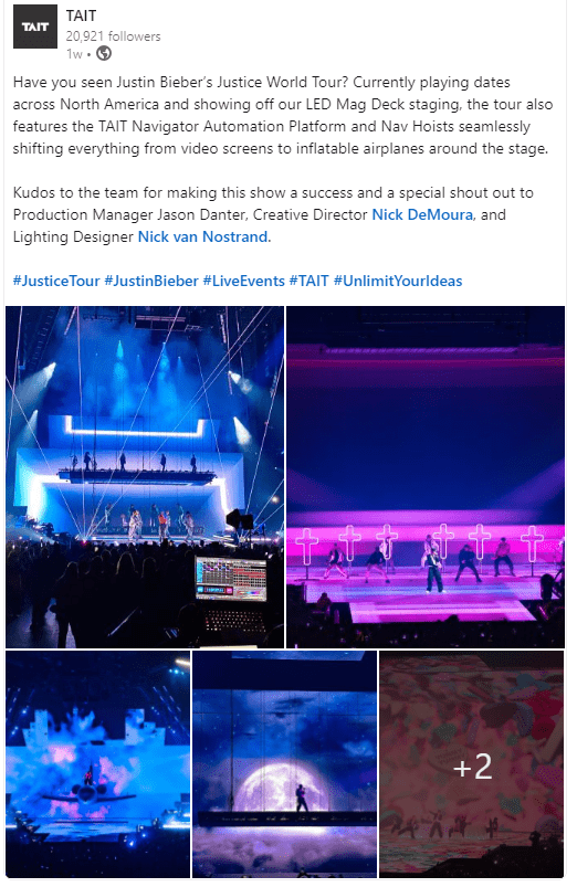 Justin Bieber Concert Staging