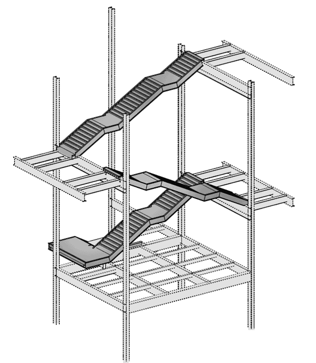 Corporate Fitout - Monumental Stair Design