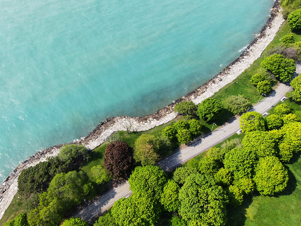 Aerial Photograph of Promontory Point