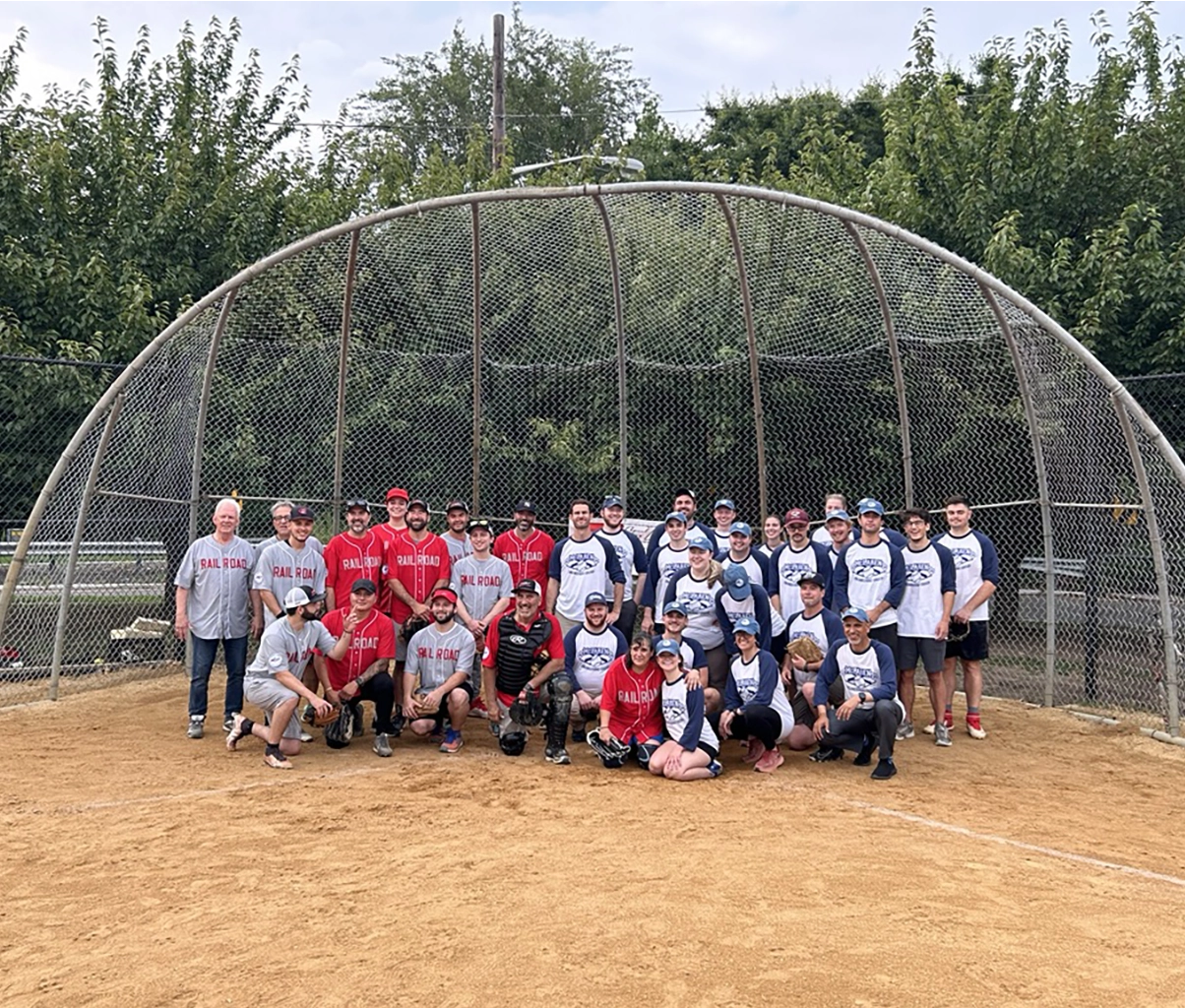 Engineers and Contractors who participated in this year's Charity Softball Game