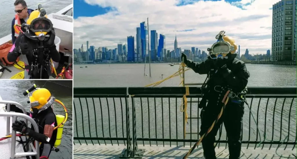 Dive Inspector Looking at New Jersey Coast