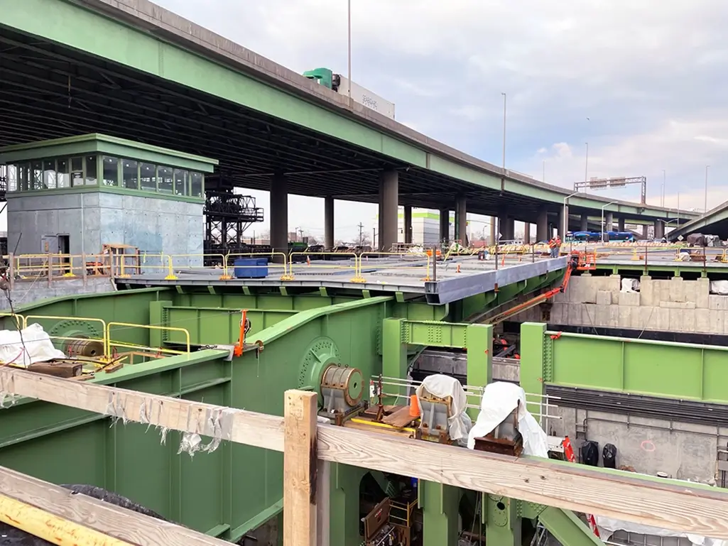 Construction of Unionport Bridge in the Bronx