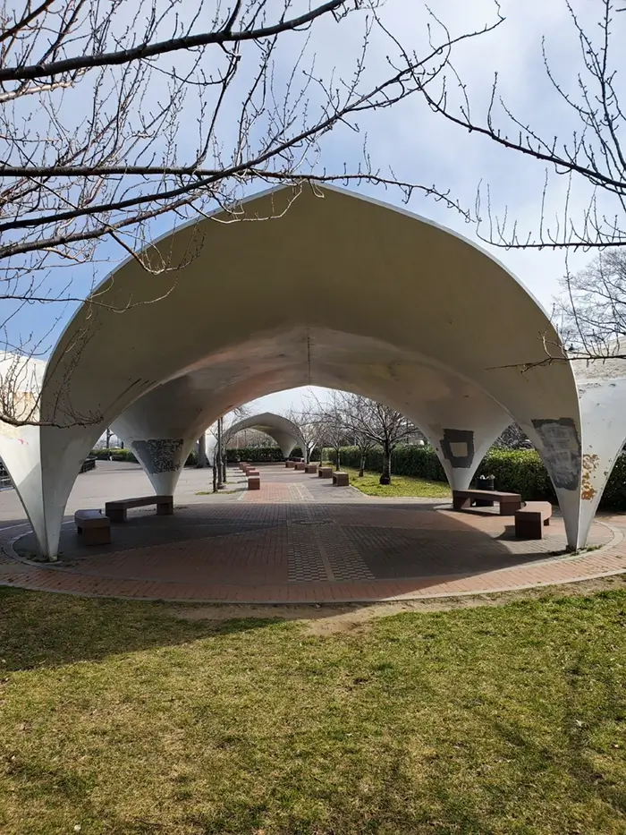 Original Candela Pavilion at World's Fair Marina